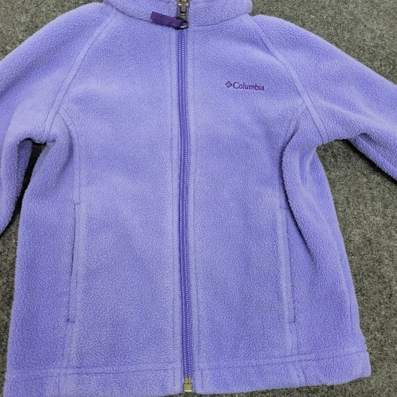 🌴5 for $25🌴Girls Columbia Lavender/Periwinkle Jacket Size 18-24 Months Toddler - Picture 5 of 16